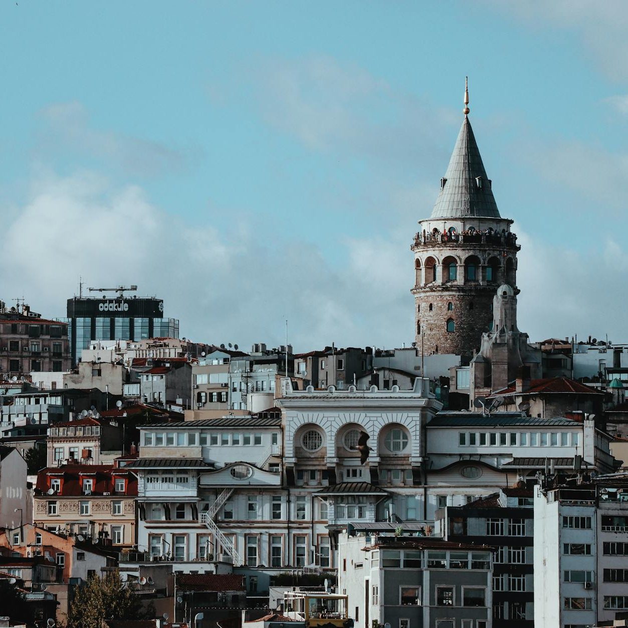 view of buildings in istanbul and the galata tower